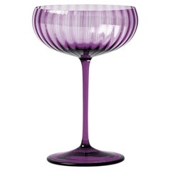 Venini Bollicine 343.25 Lilac – Set of 2 Champagne Glasses – Damiani