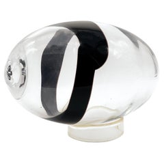 Retro Venini by Pierre Cardin, big Murano Glass Sculpture, Egg Shaped, Italian 1960s