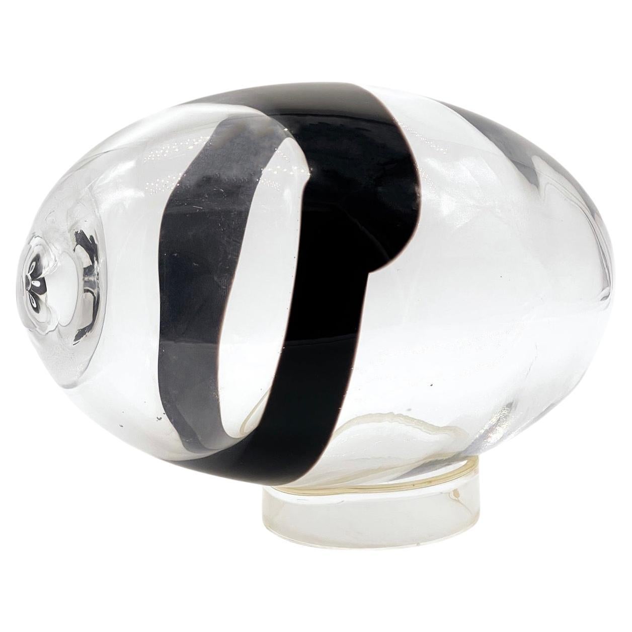 Venini by Pierre Cardin, big Murano Glass Sculpture, Egg Sculpure, Italian 1960s For Sale