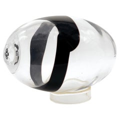 Venini by Pierre Cardin, Escultura grande de cristal de Murano, Escultura de huevo, Italia Años 60