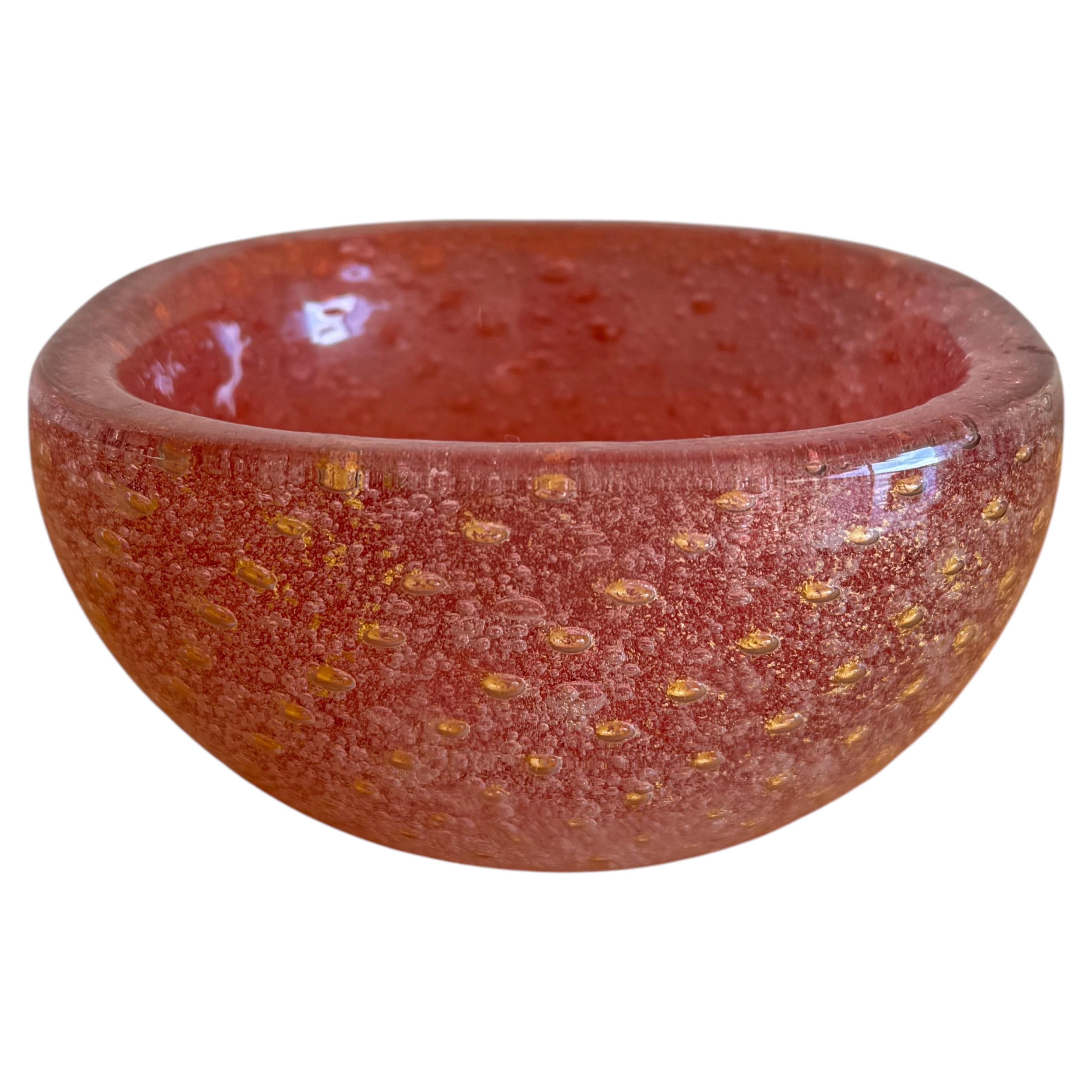 Venini & C., Murano Sommero a Bollicine Bowl by Carlo Scarpa c.1930s