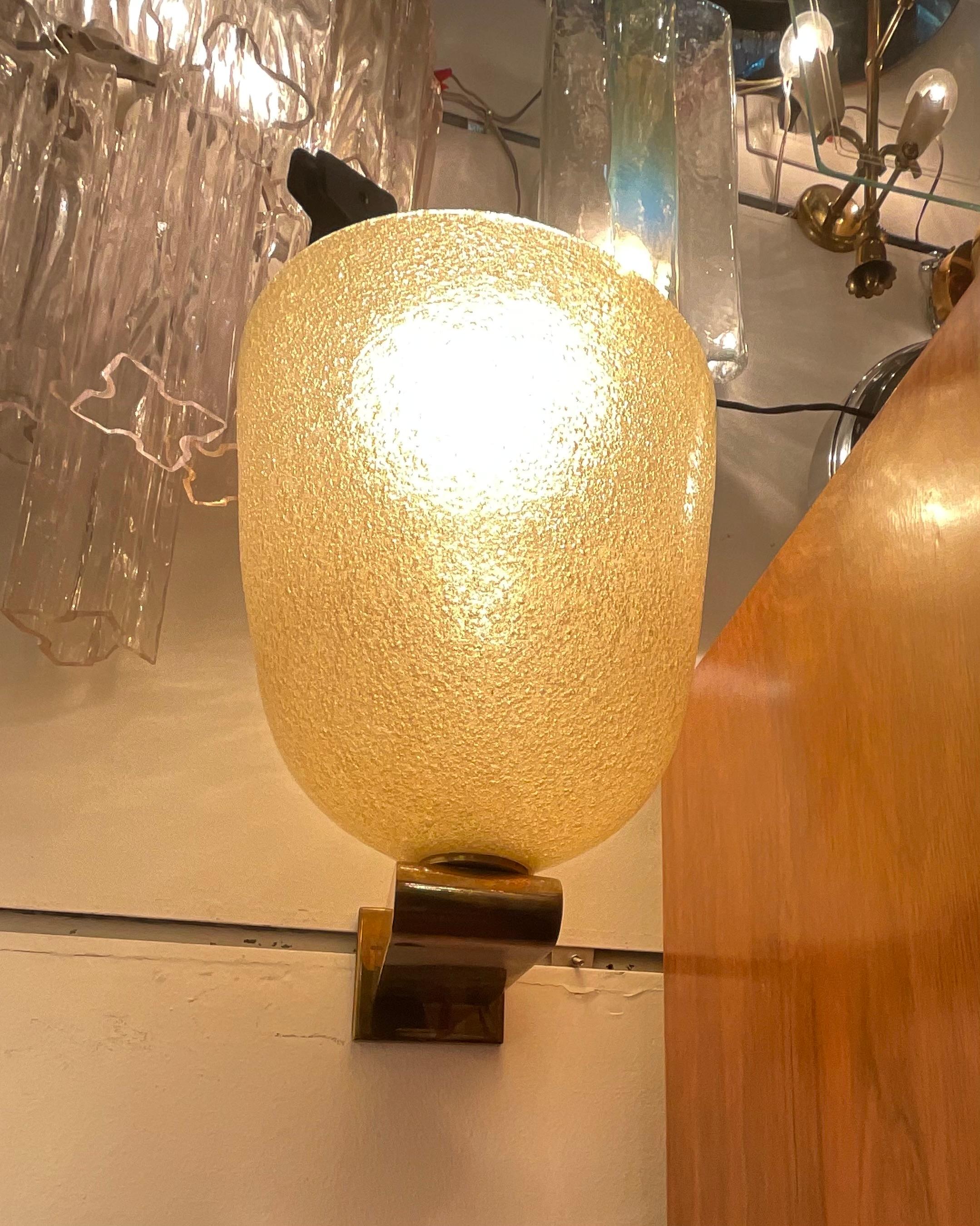 VENINI - CARLO SCARPA -  1 Wandleuchte - Pulegoso Glas - MURANO ITALIA 1930. (Sonstiges)
