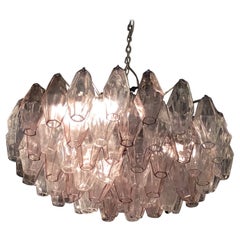 VENINI “Carlo Scarpa “Chandelier “Poliedri” Murano Glass 1955 Italy