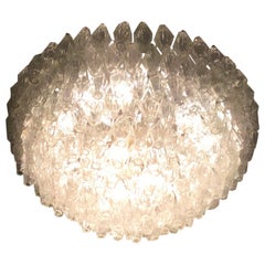 Venini “Carlo Scarpa” Poliedri Murano Glass Iron Brass, 1952, Italy