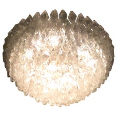 Venini “Carlo Scarpa” Poliedri Murano Glass Iron Brass, 1960, Italy