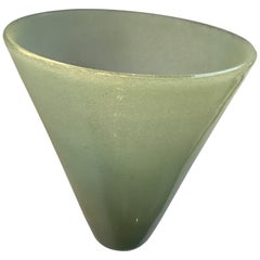Venini Carlo Scarpa Sconce Murano Glass Copper-Plated Brass, 1930, Italy