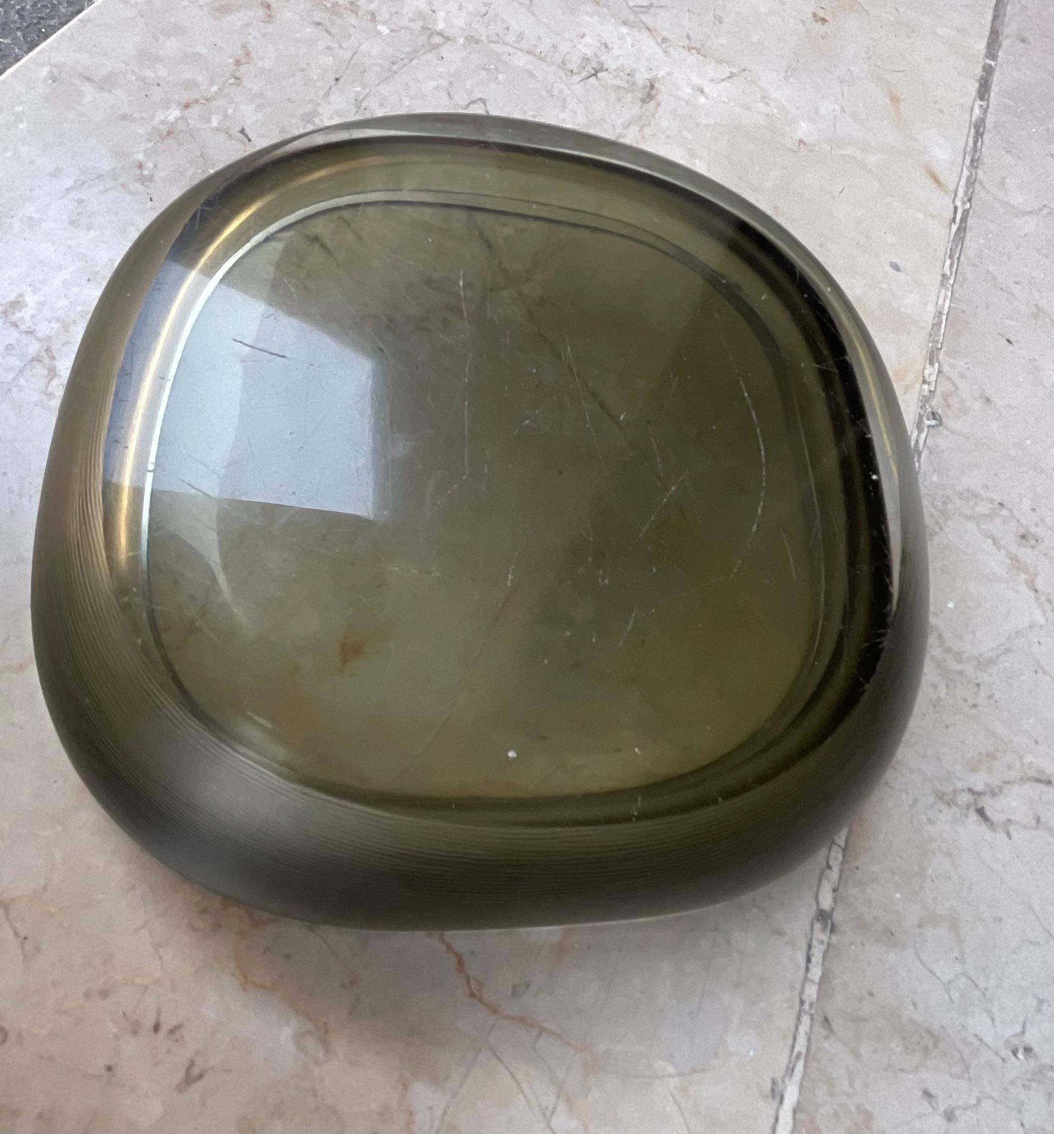 VENINI - CARLO SCARPA - Geschmiedetes Glas - signiert auf Säure . im Angebot 2