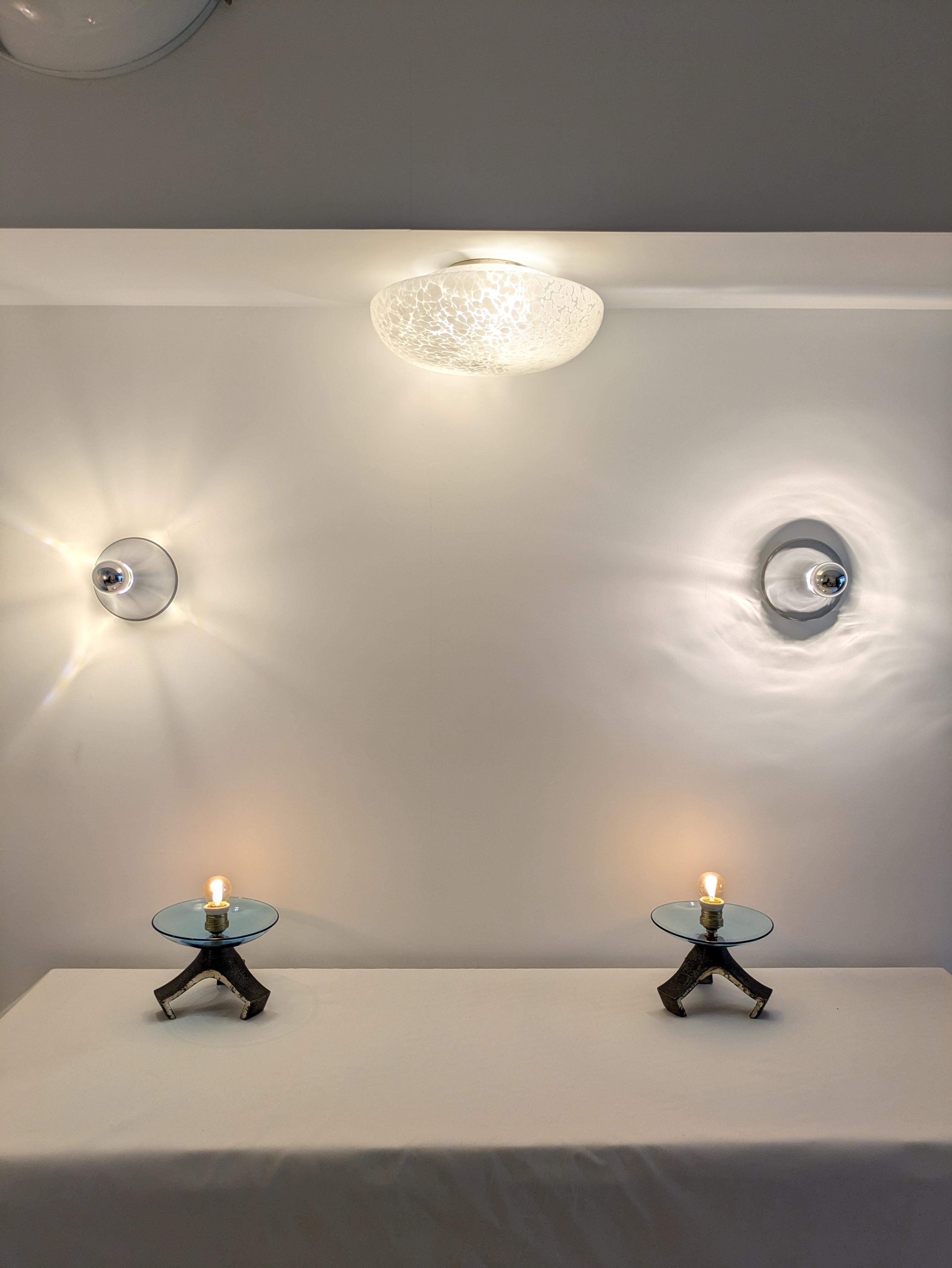 Venini Deckenfluter, italienisch 1960 Murano Glas 8