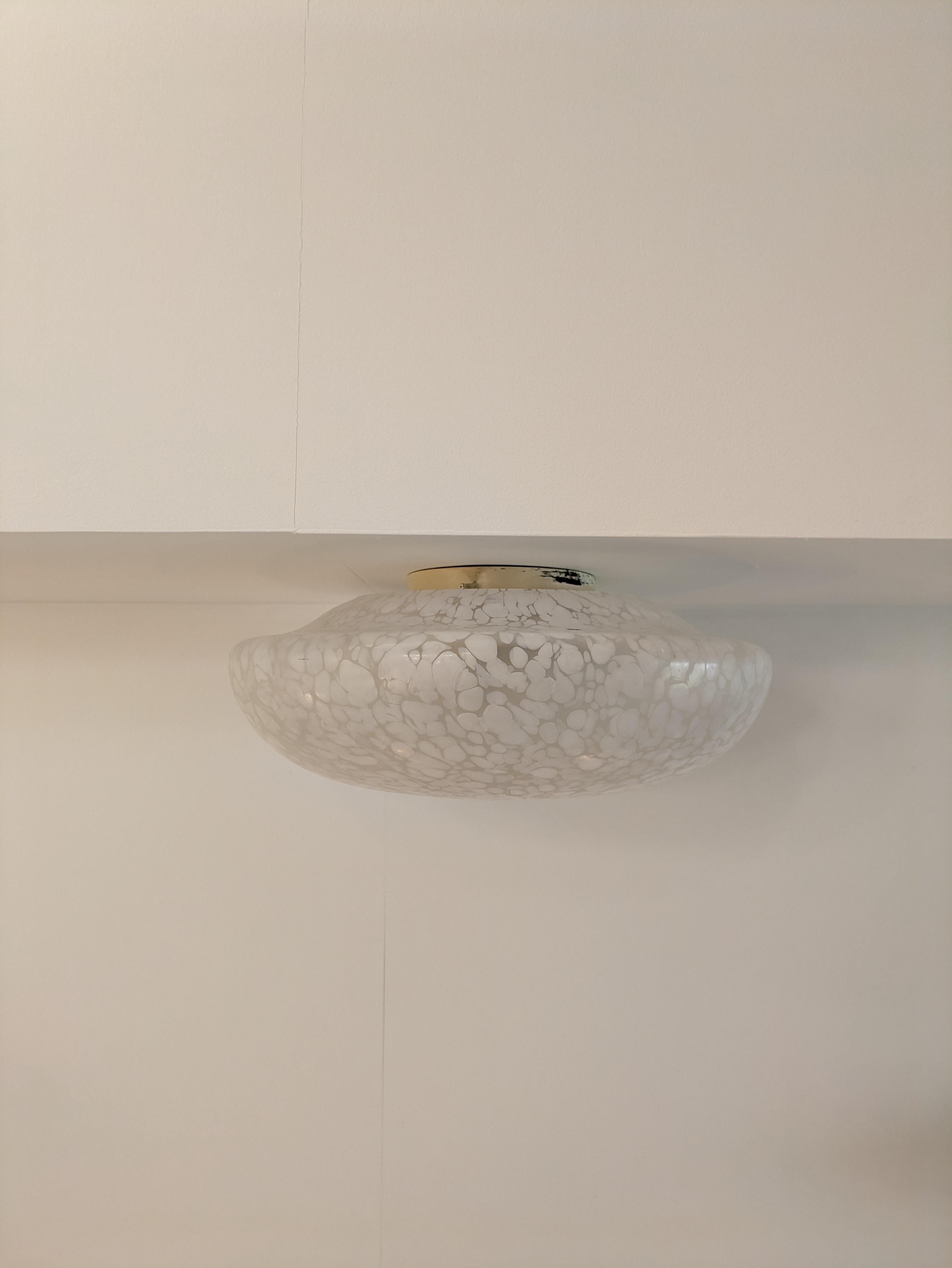 Venini Deckenfluter, italienisch 1960 Murano Glas 9