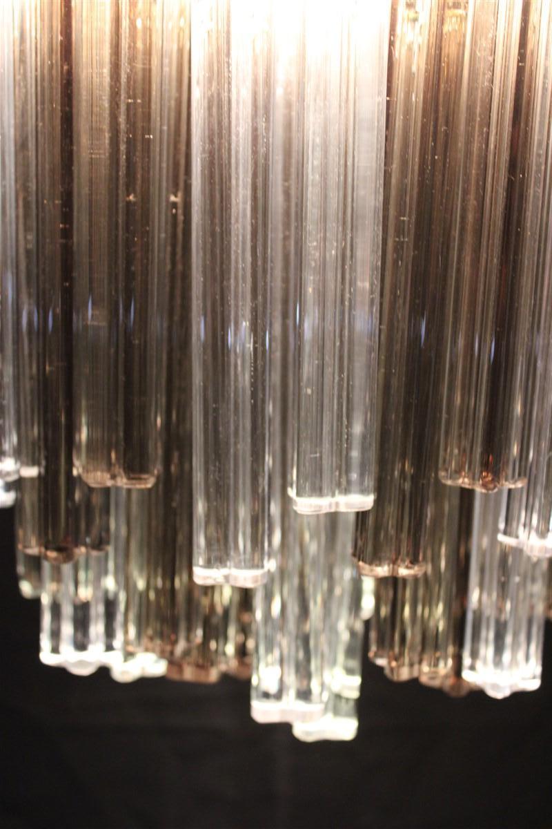 Venini Ceiling Lamp Italian Design 1960 Murano Glass Parts  For Sale 9