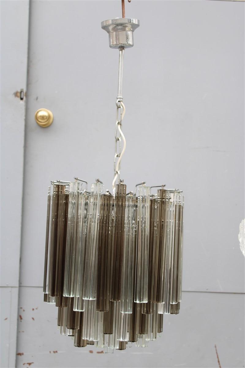 Mid-Century Modern Venini Ceiling Lamp Italian Design 1960 Murano Glass Parts  For Sale