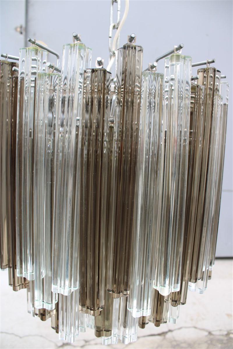 Venini Ceiling Lamp Italian Design 1960 Murano Glass Parts  For Sale 3