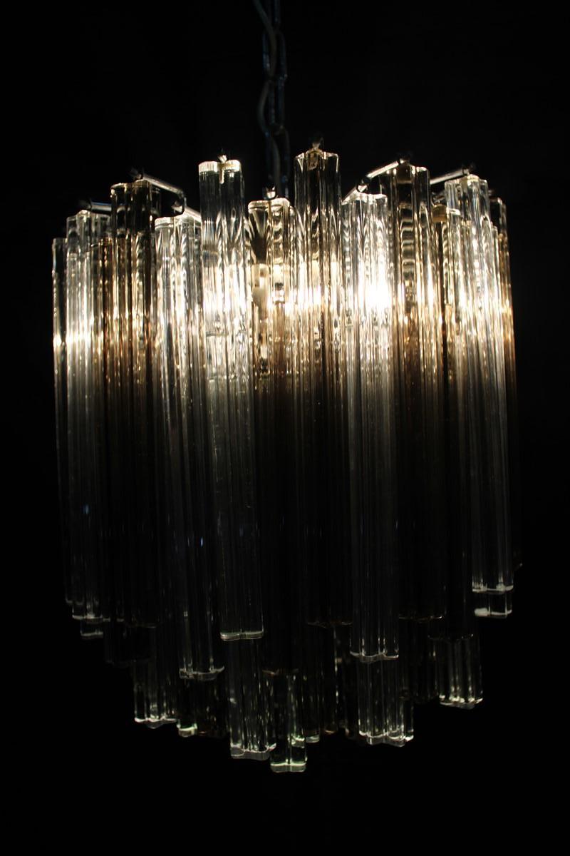 Venini Ceiling Lamp Italian Design 1960 Murano Glass Parts  For Sale 5