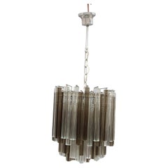 Vintage Venini Ceiling Lamp Italian Design 1960 Murano Glass Parts 