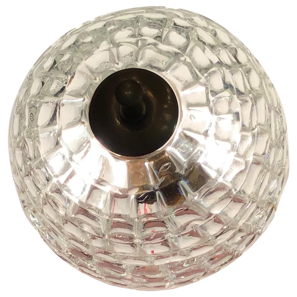 Venini Ceiling Light Murano Glass Brass, 1940, Italy For Sale