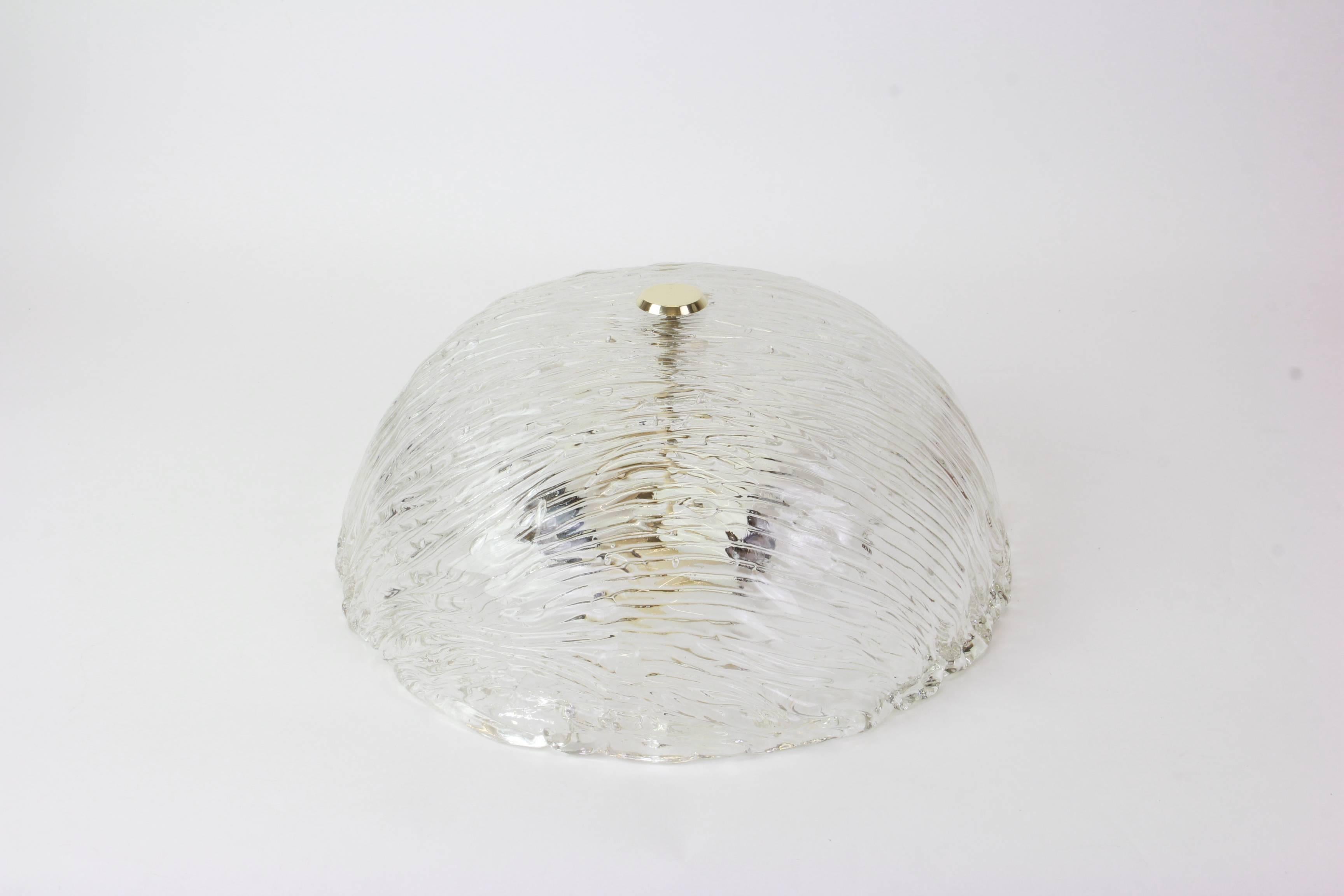 Mid-Century Modern Venini Ceiling Lights Attributed to Carlo Scarpa for Venini, 1950s For Sale