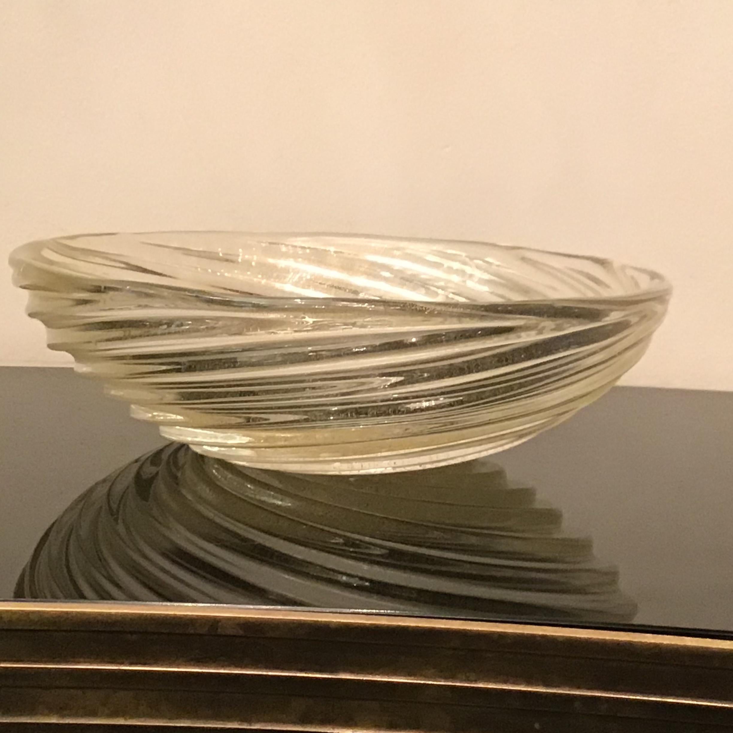 Venini Centerpiece Murano Glass Gold, 1940, Italy  For Sale 6