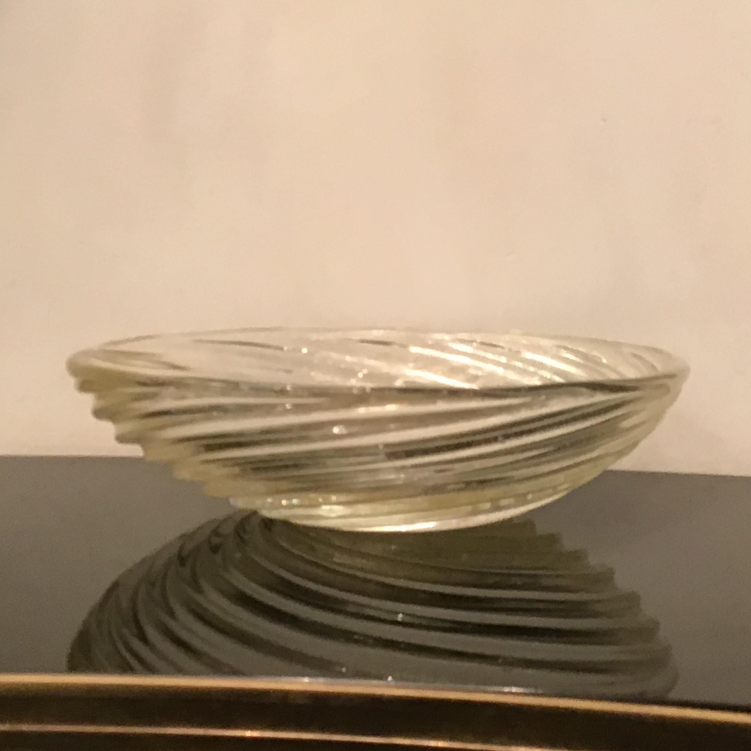 Venini Centerpiece Murano Glass Gold, 1940, Italy  For Sale 10