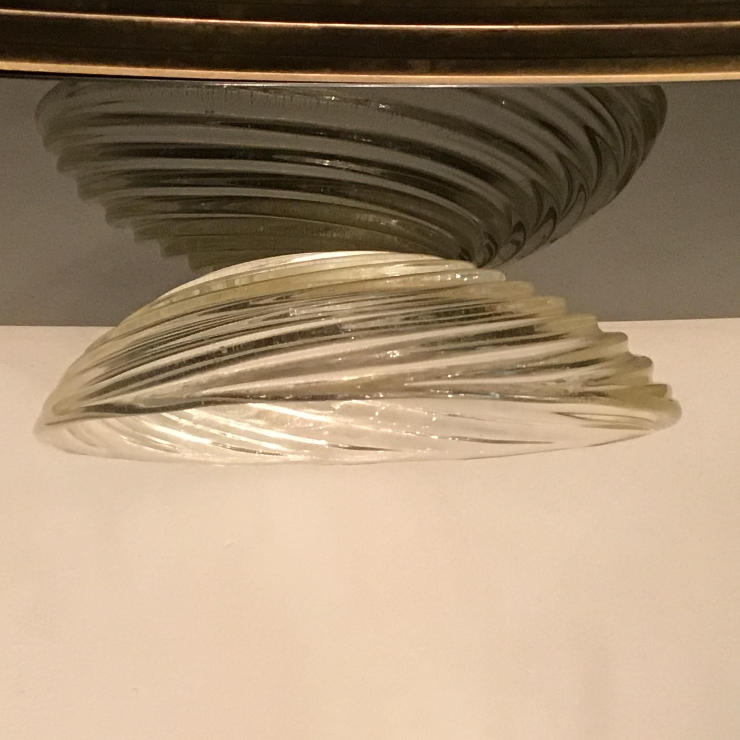 Venini Centerpiece Murano Glass Gold, 1940, Italy  For Sale 12