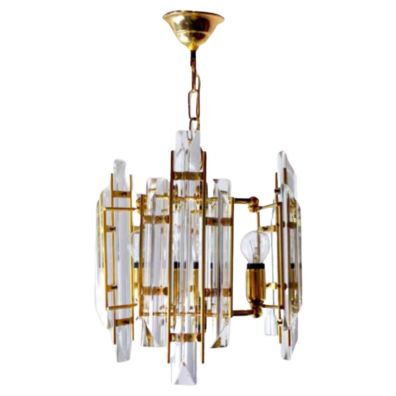 Venini Chandelier Murano, Italy, 1960 at 1stDibs