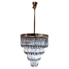 Venini Chandelier, 4 Levels, Murano Glass, Italy, 1970