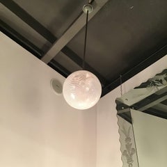 Venini Chandelier Filigrana Murano Glass 1930 Italy