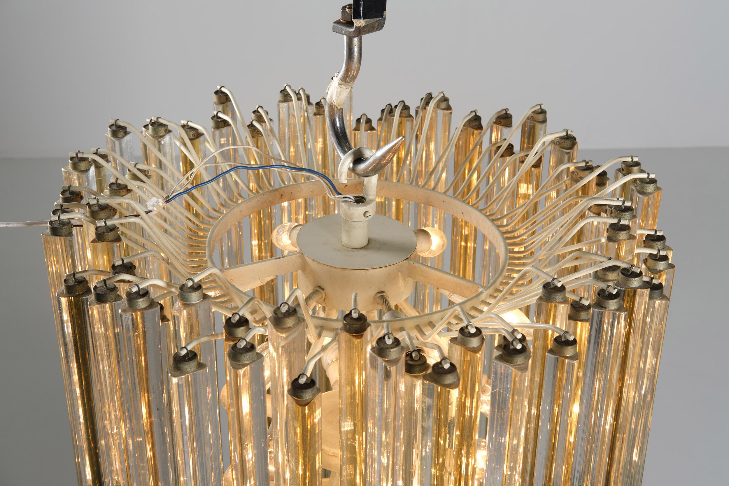 Venini Chandelier in Murano Glass, 1960, Italy For Sale 2