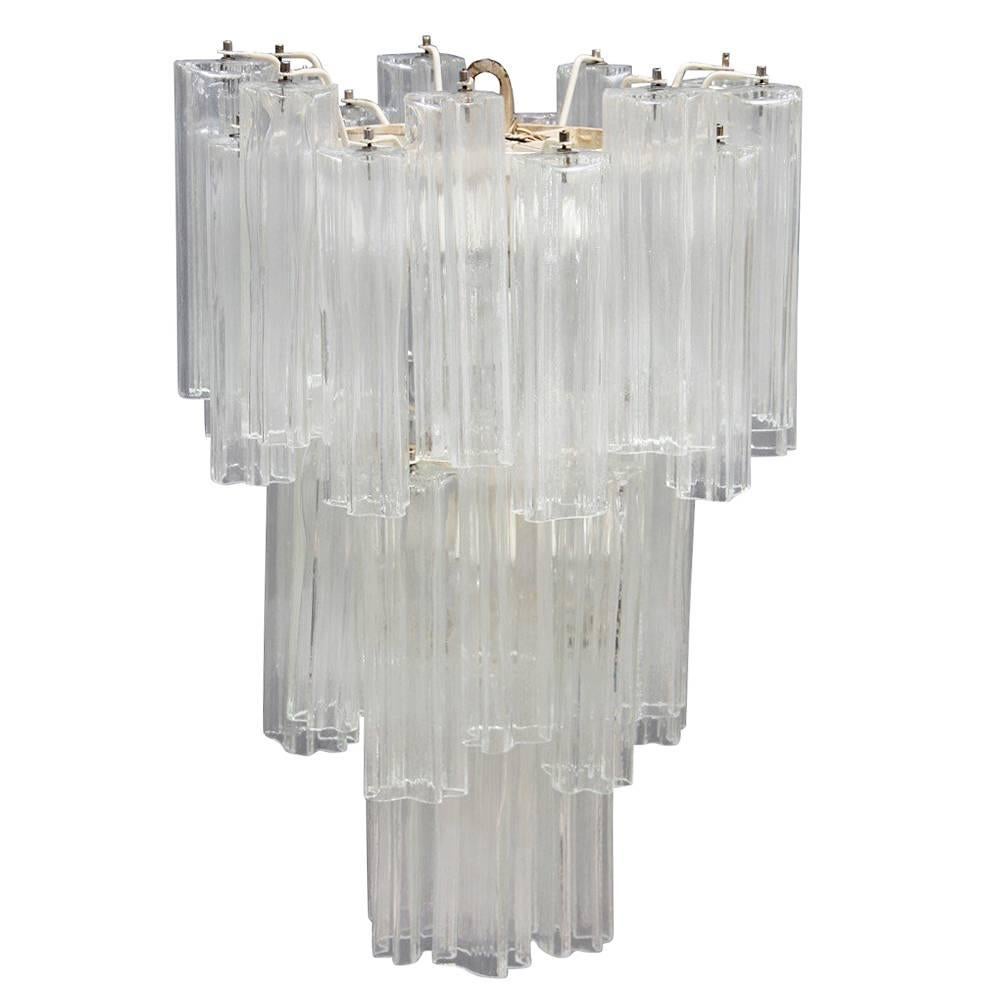 Venini Chandelier Mid-Century Modern Italian Design Murano Glass 1950 