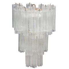 Venini Chandelier Mid-Century Modern Italian Design Murano Glass 1950
