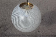 Venini Chandelier Model "Tessuto" designed by Lodovico Diaz de Santillana, 1970s