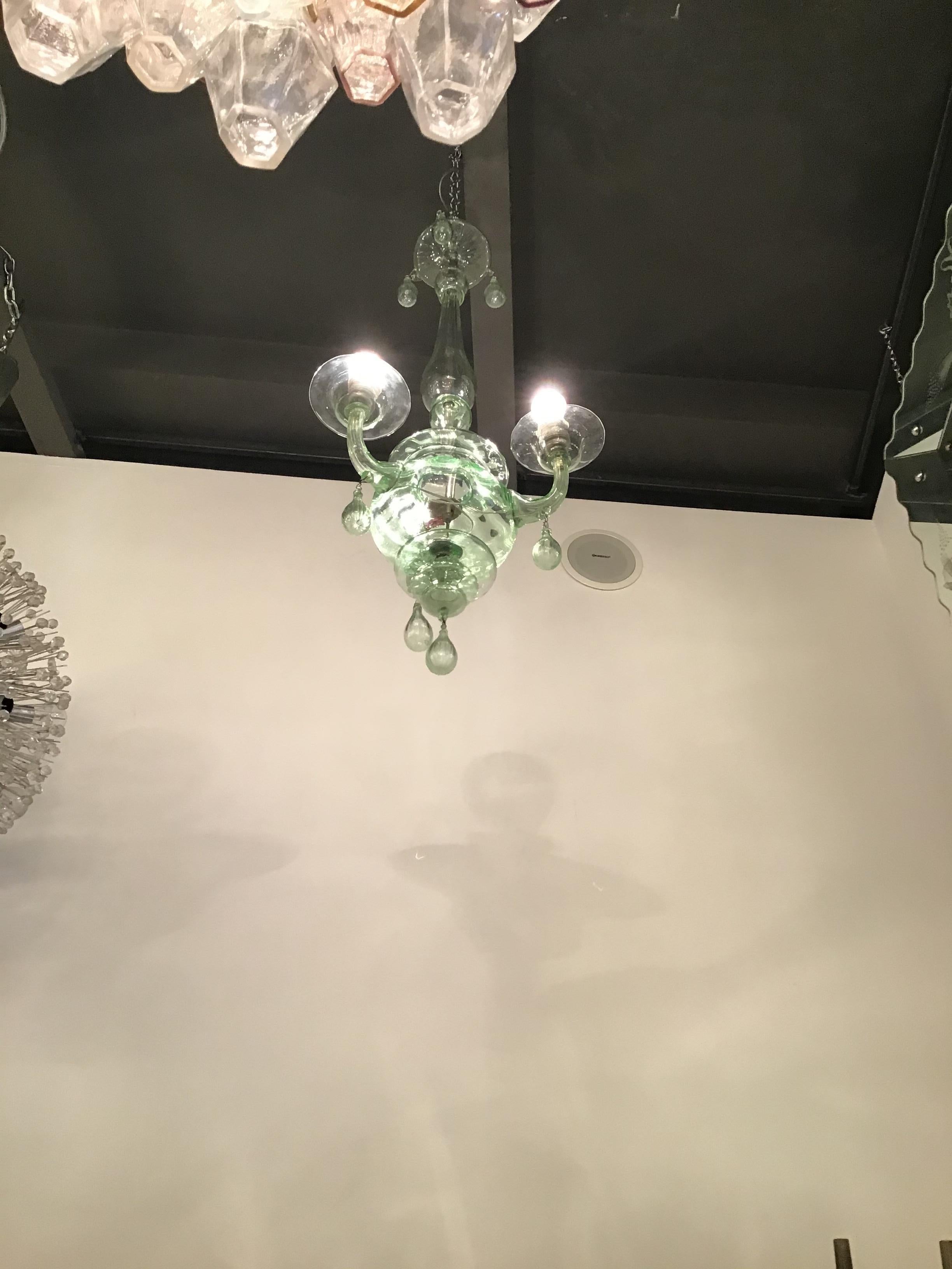 Venini chandelier Murano glass, 1930, Italy.