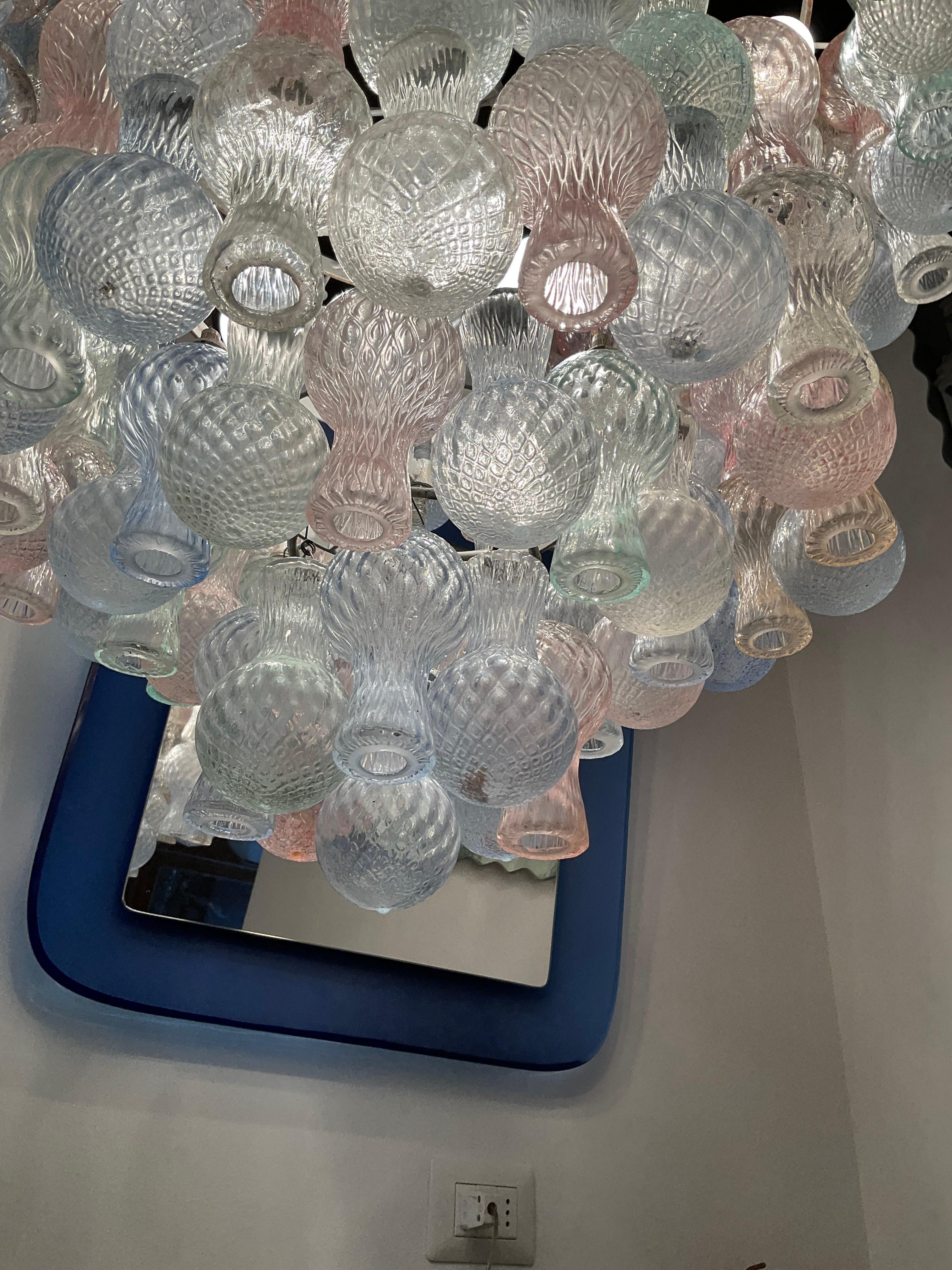 Venini Lustre Murano Verre Fer 1950 Italie en vente 9