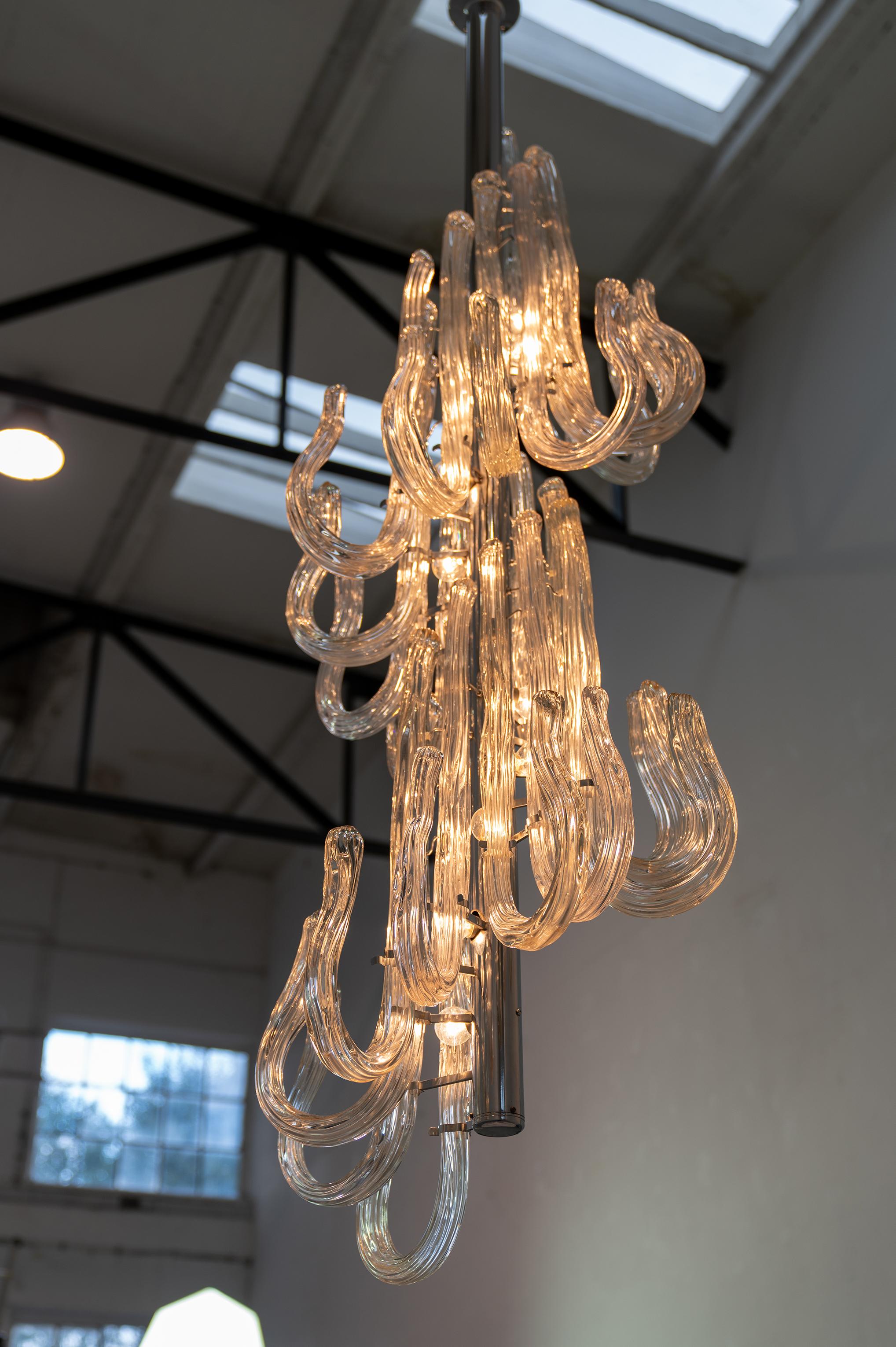 Late 20th Century Venini Chandelier 