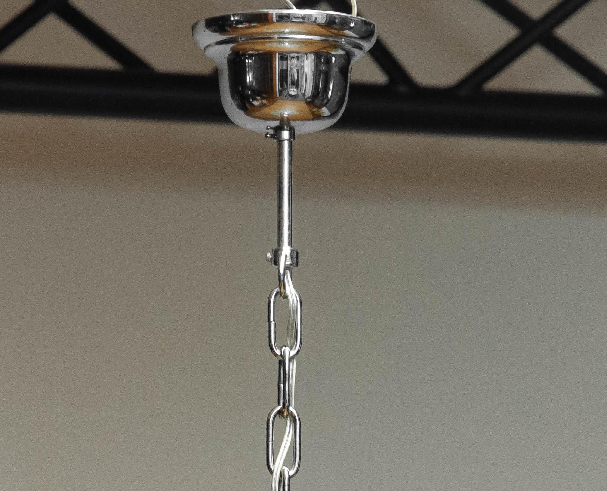 Venini Chrome Tiered Chandelier With 91 Clear Triedri Murano Crystals Italy 1980 1