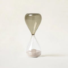 Venini Hourglass 420.06 Glass Hourglass, Snow & Crystal - Damiani