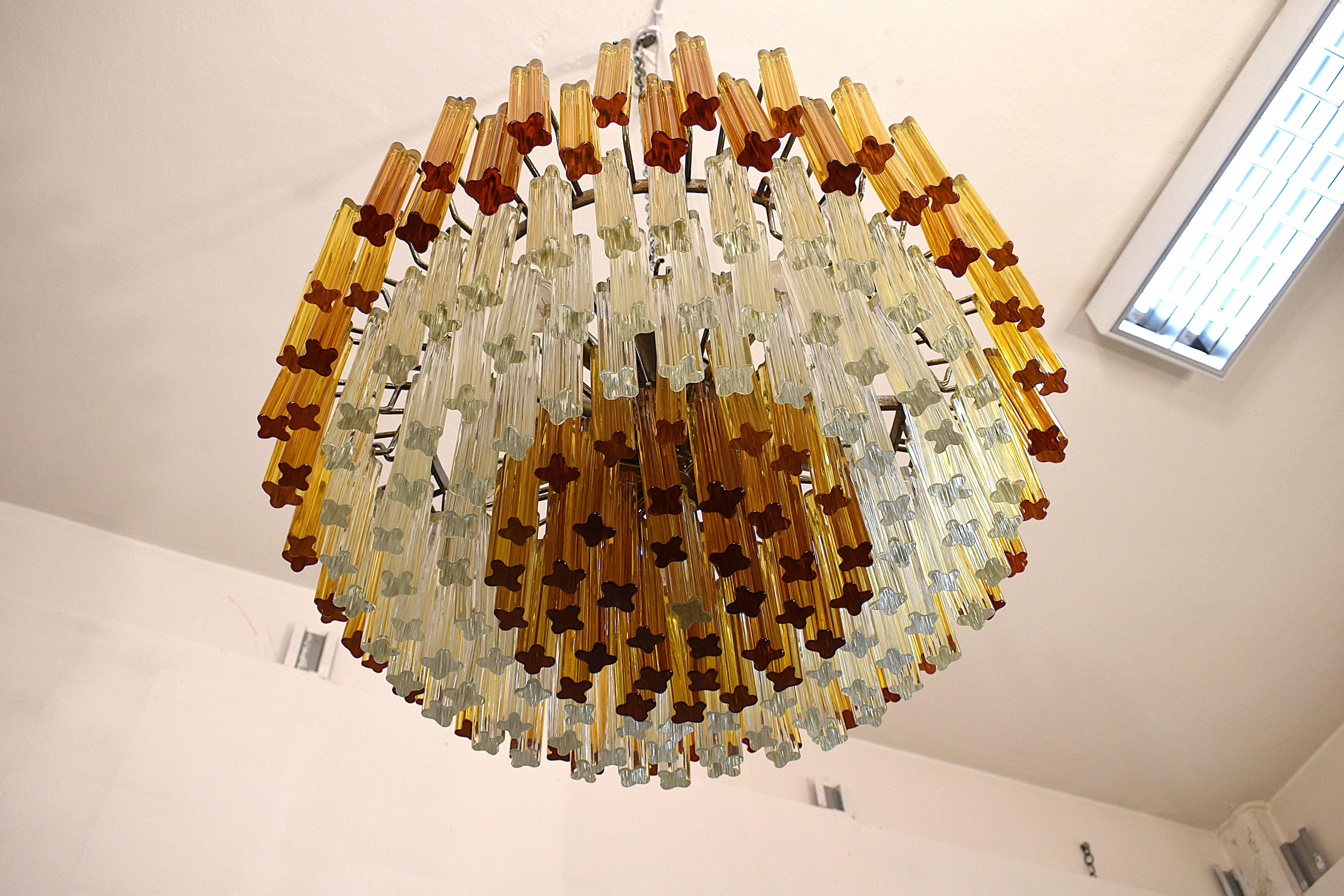 Venini - Coppia Lampadari Quadrilobi, 1960 en venta 4