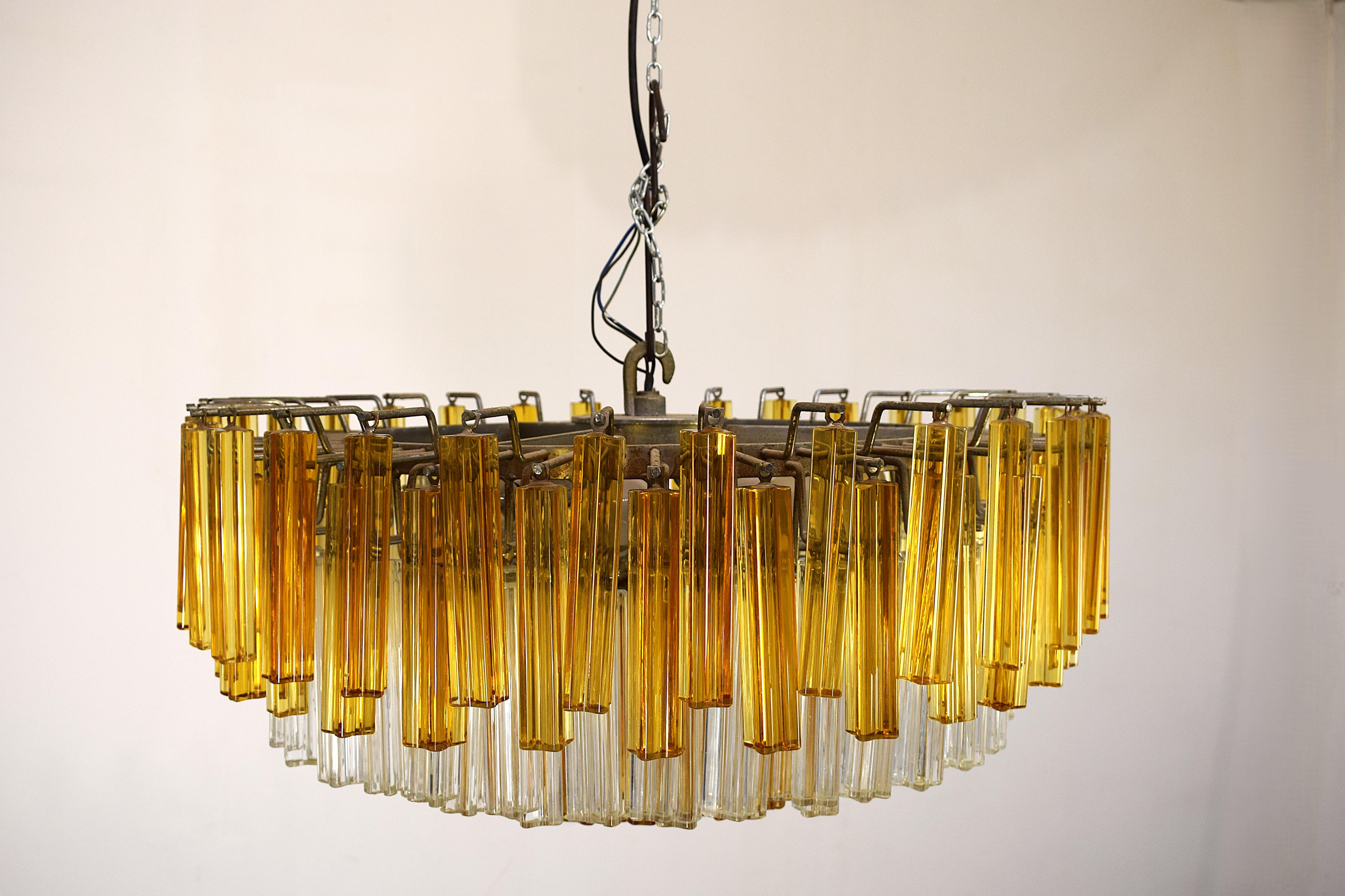 Venini - Coppia Lampadari Quadrilobi, 1960 en venta 6