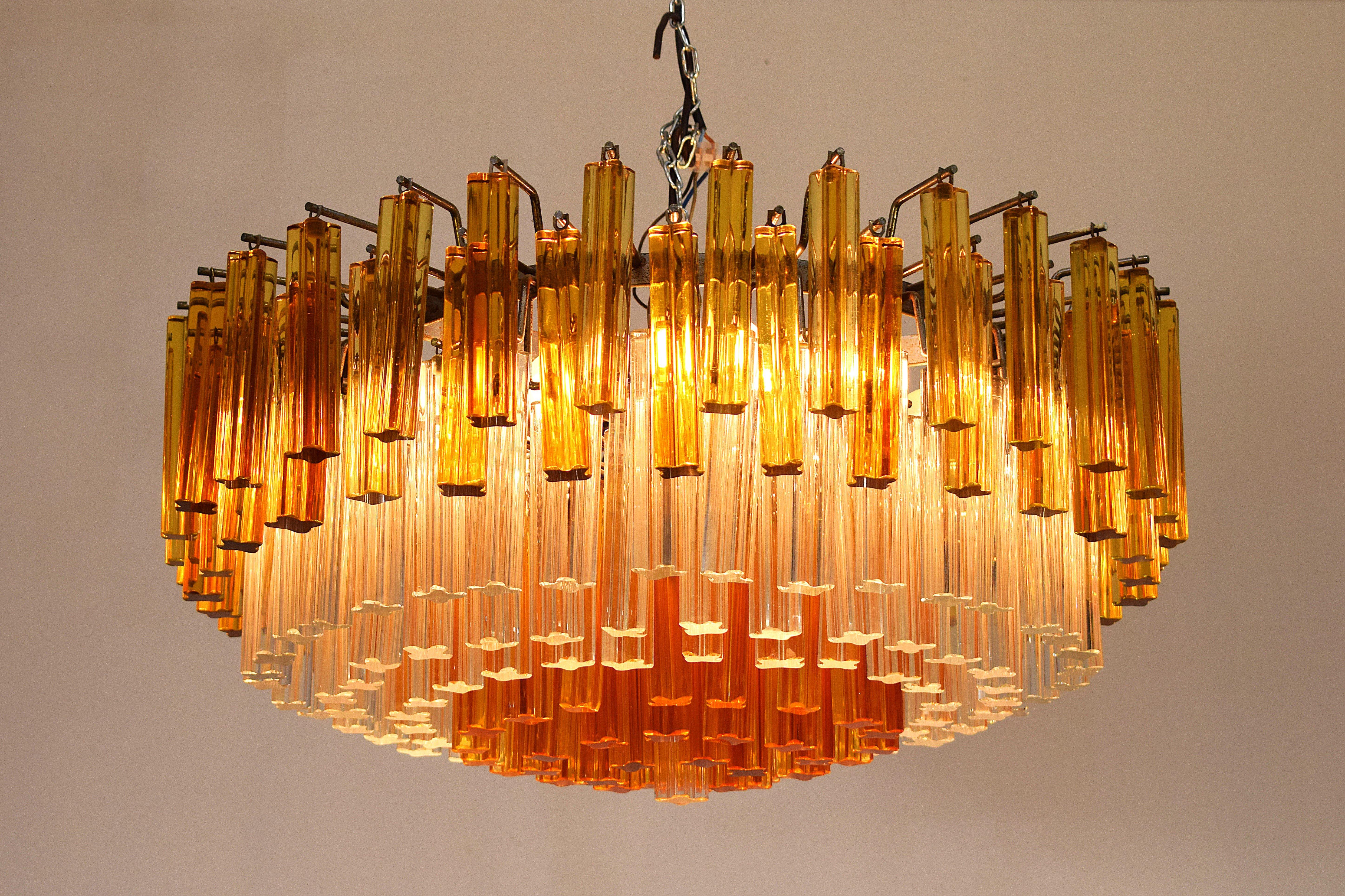 Venini - Coppia Lampadari Quadrilobi, 1960 en venta 8
