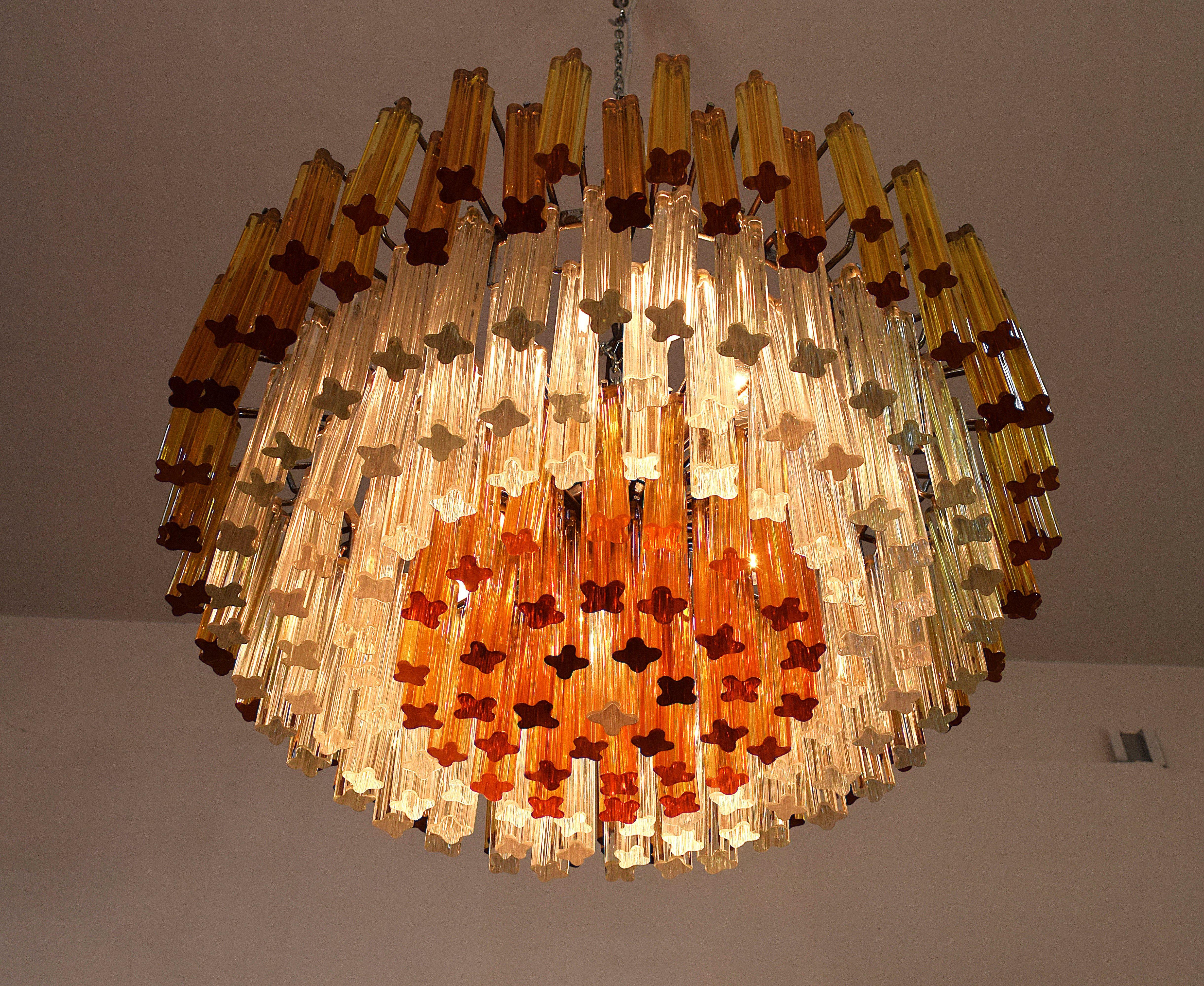 Venini - Coppia Lampadari Quadrilobi, 1960 en venta 9
