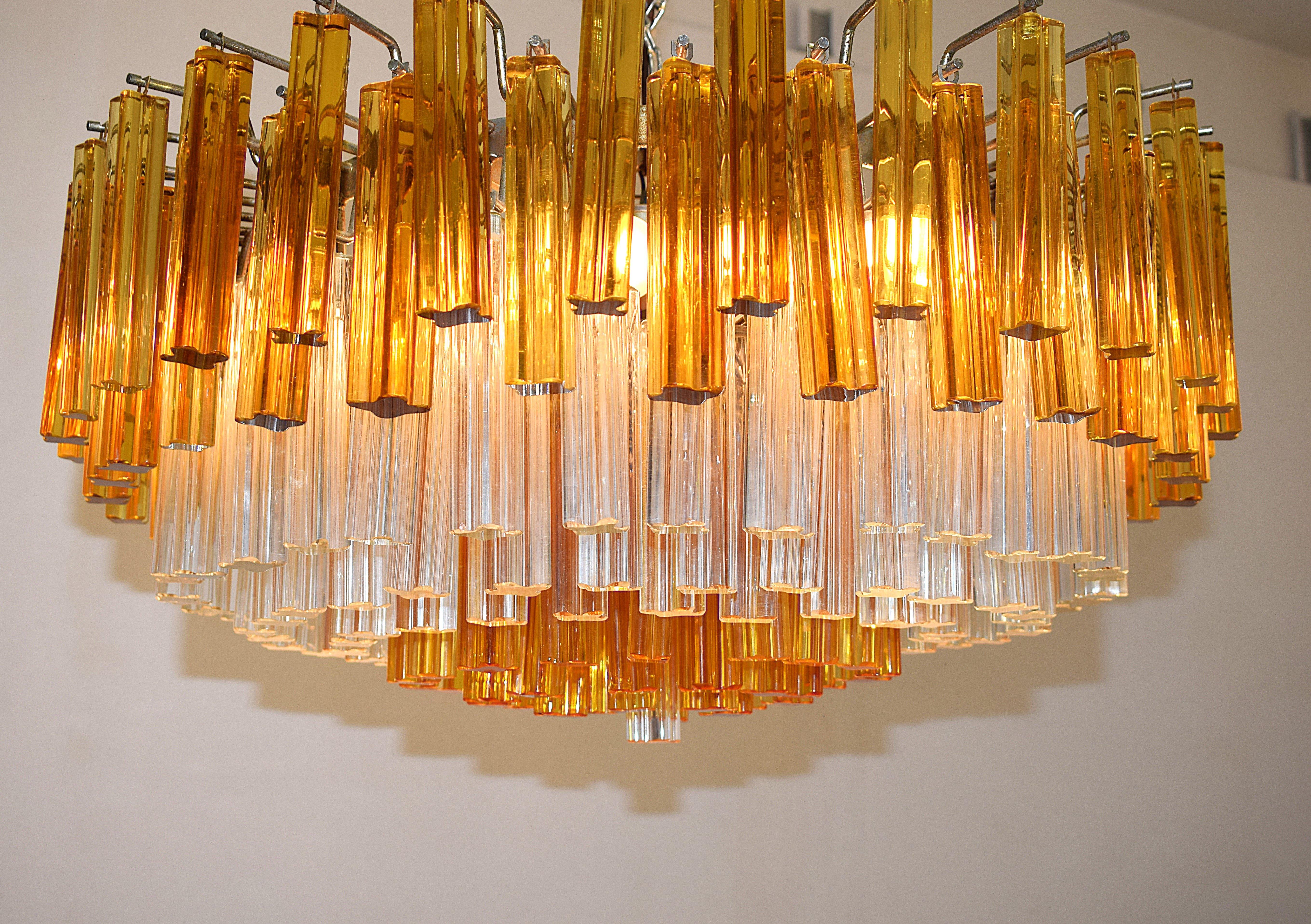 Venini - Coppia Lampadari Quadrilobi, 1960 en venta 11