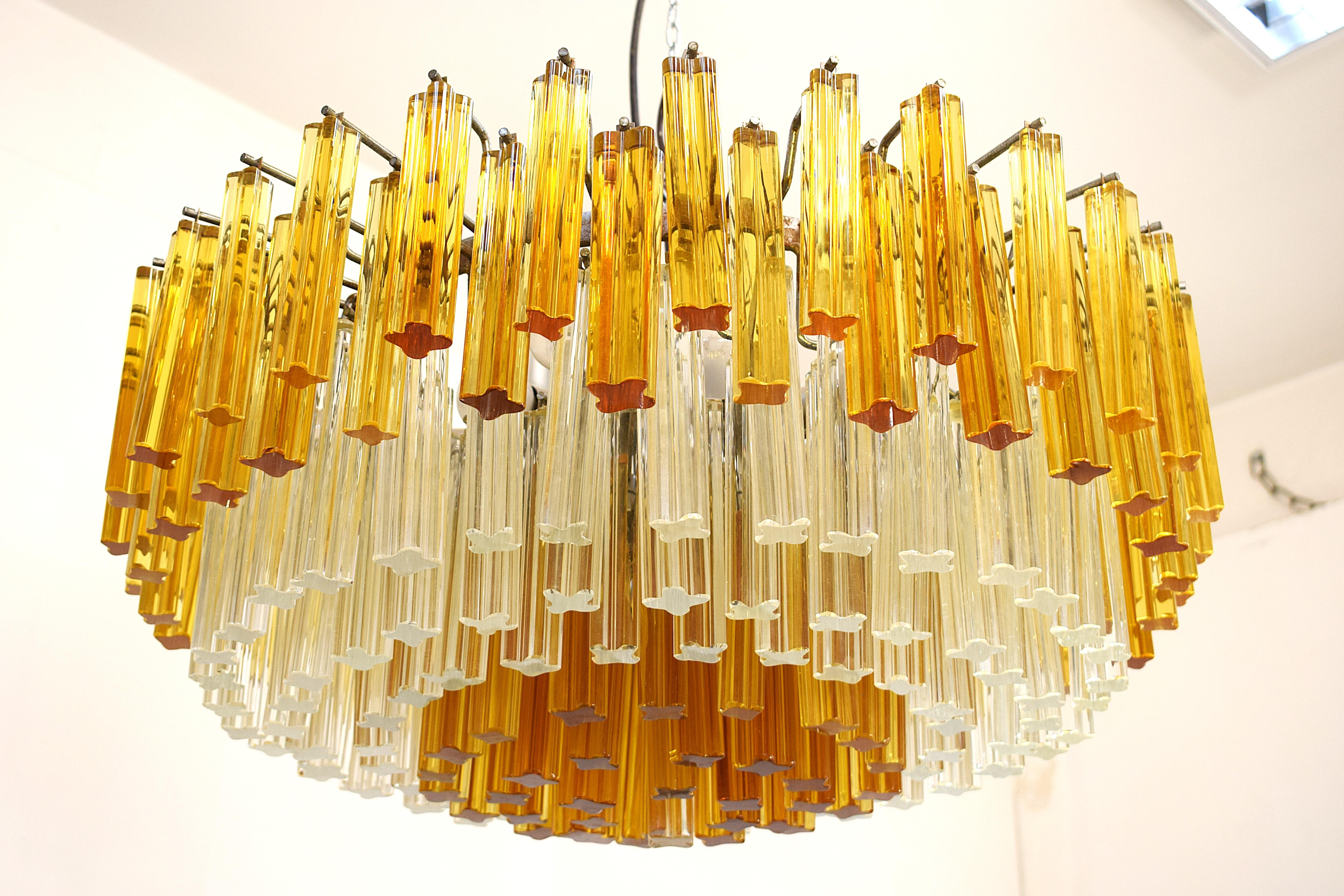 Venini - Coppia Lampadari Quadrilobi, 1960 en venta 2