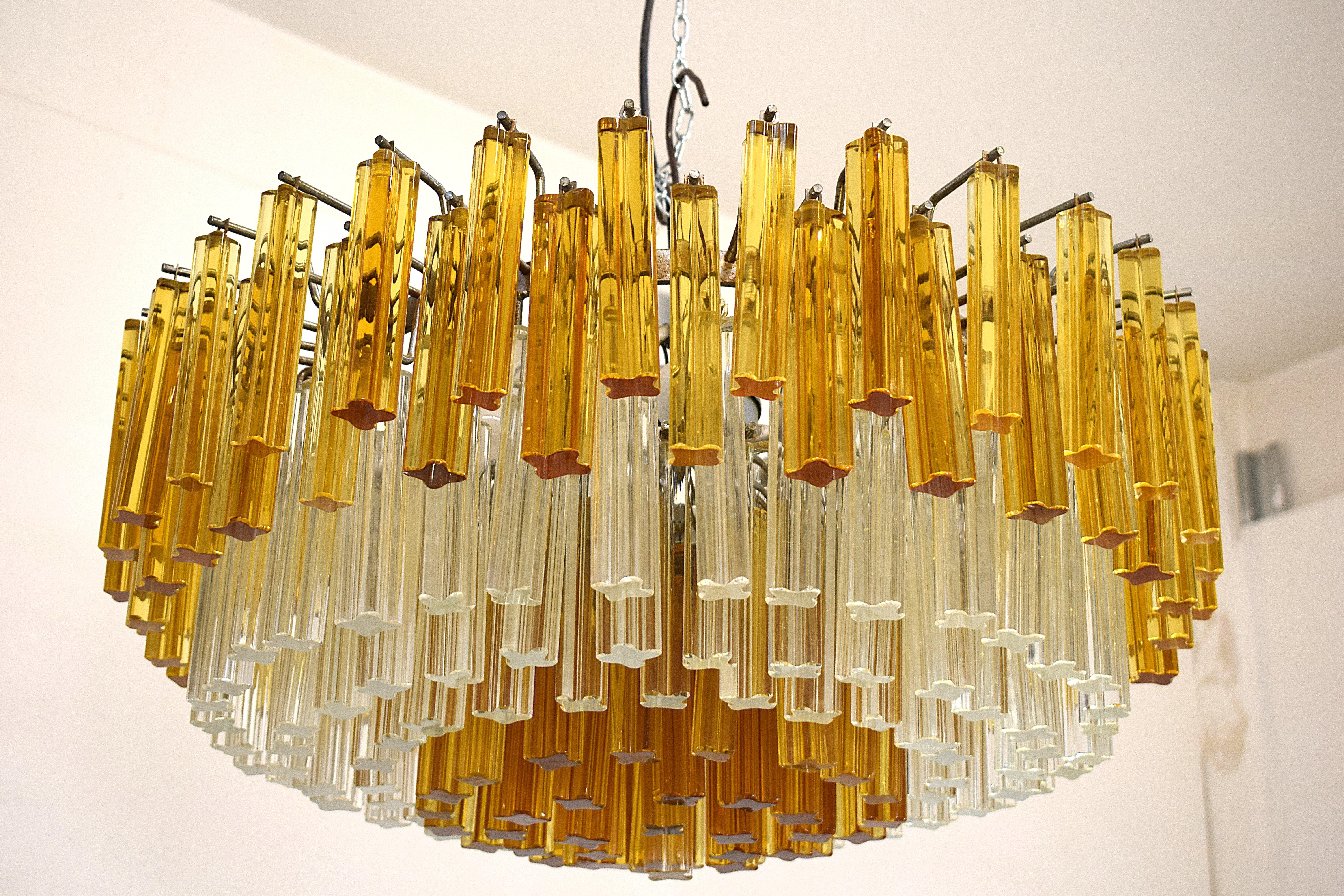 Venini - Coppia Lampadari Quadrilobi, 1960 en venta 3