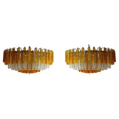 Venini - Coppia Lampadari Quadrilobi, 1960