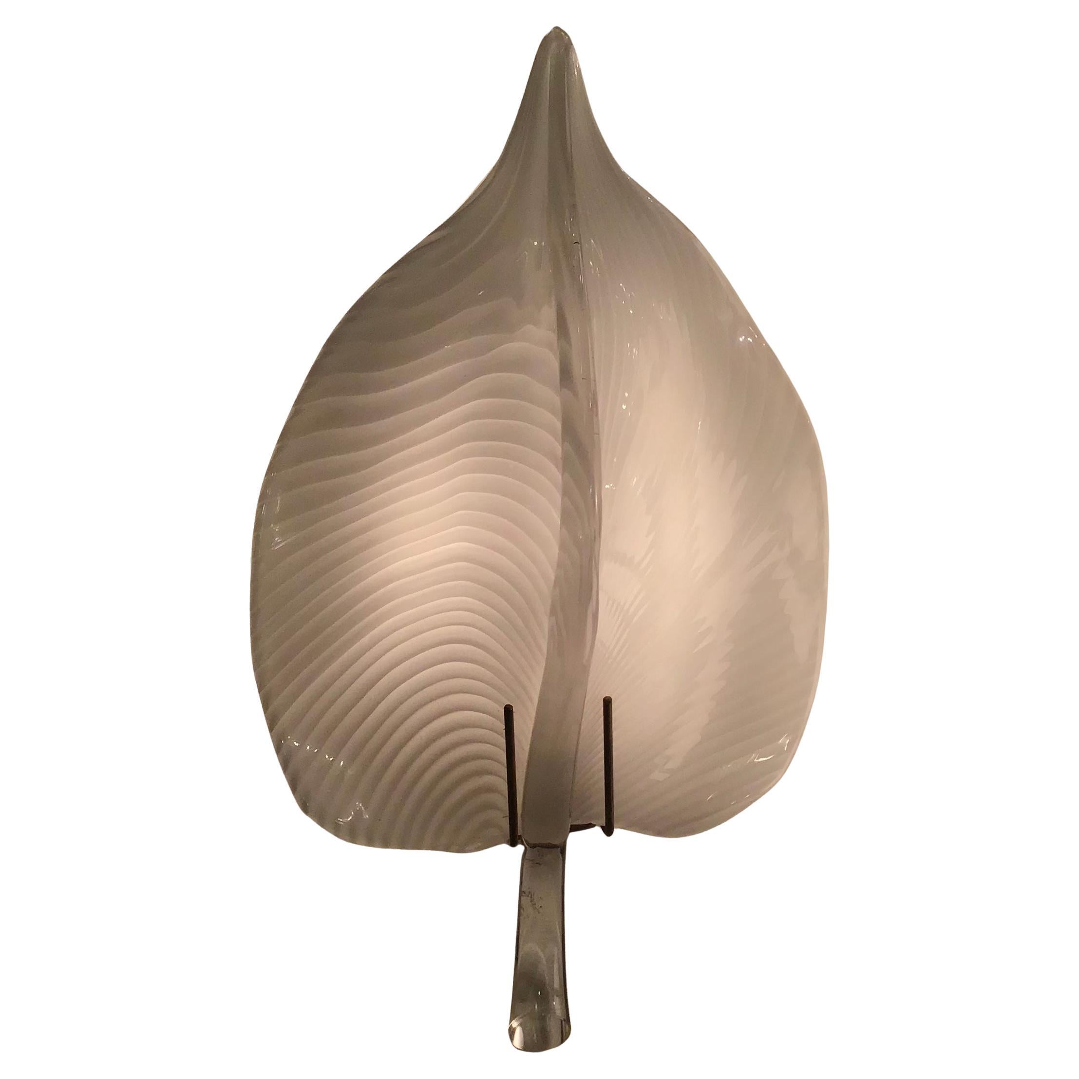 VENINI Couple Sconces Murano Glass Brass 1949 italy
