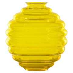 Venini Deco 707.07 Medium Ginkgo Biloba Glass Vase Napoleon Martinuzzi Damiani
