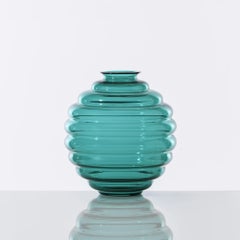 Venini Deco 707.07 Paraiba Mediana - Jarrón de cristal - Napoleone Martinuzzi - Damiani