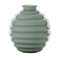 Venini Deco 707.08 Small Green Rio - Glass Vase - Napoleone Martinuzzi - Damiani