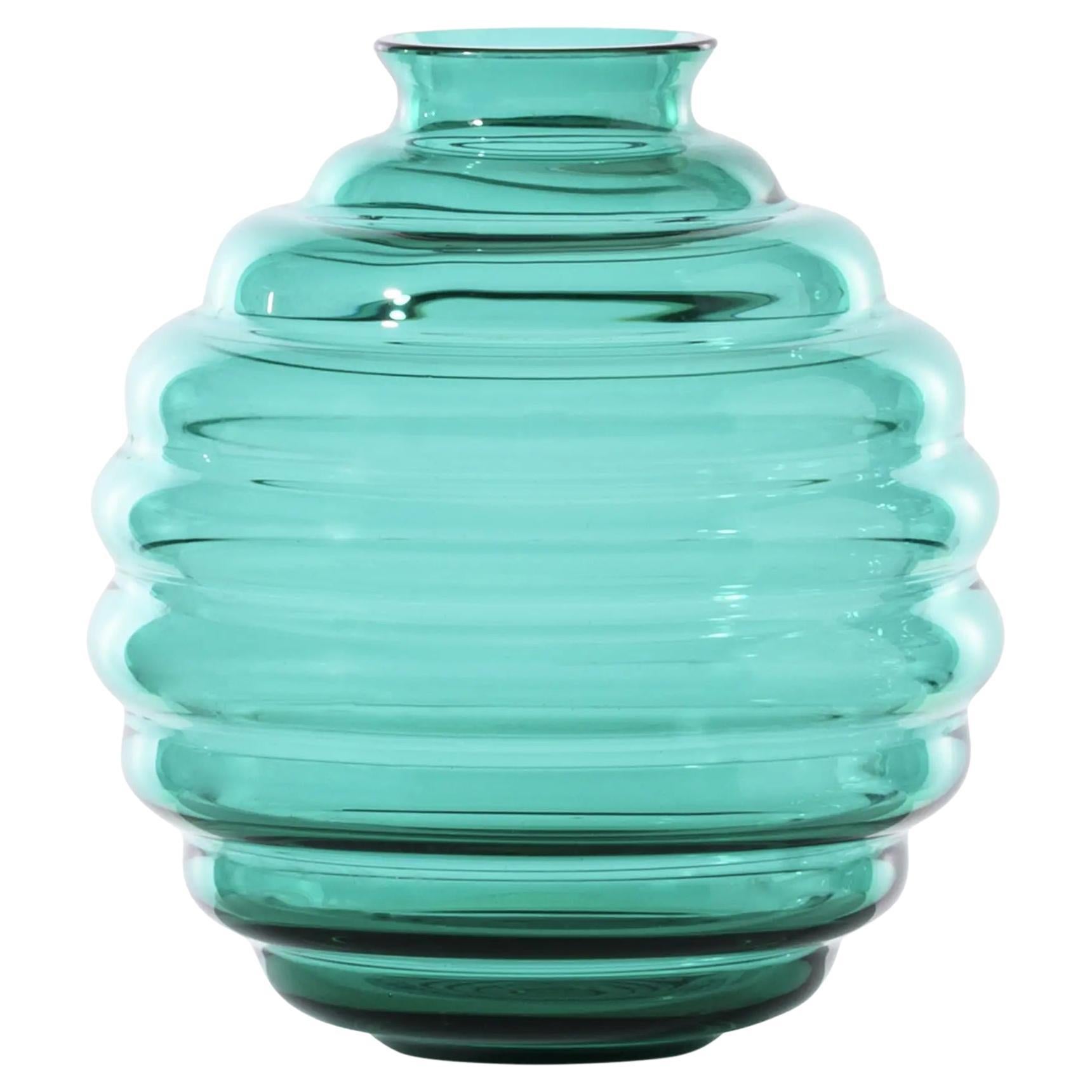 Venini Deco 707.08 Small Paraiba - Glass Vase - Napoleone Martinuzzi - Damiani
