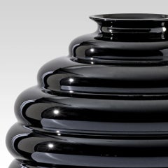 Venini Deco 707.10 Large Black – Glass Vase – Napoleone Martinuzzi – Damiani