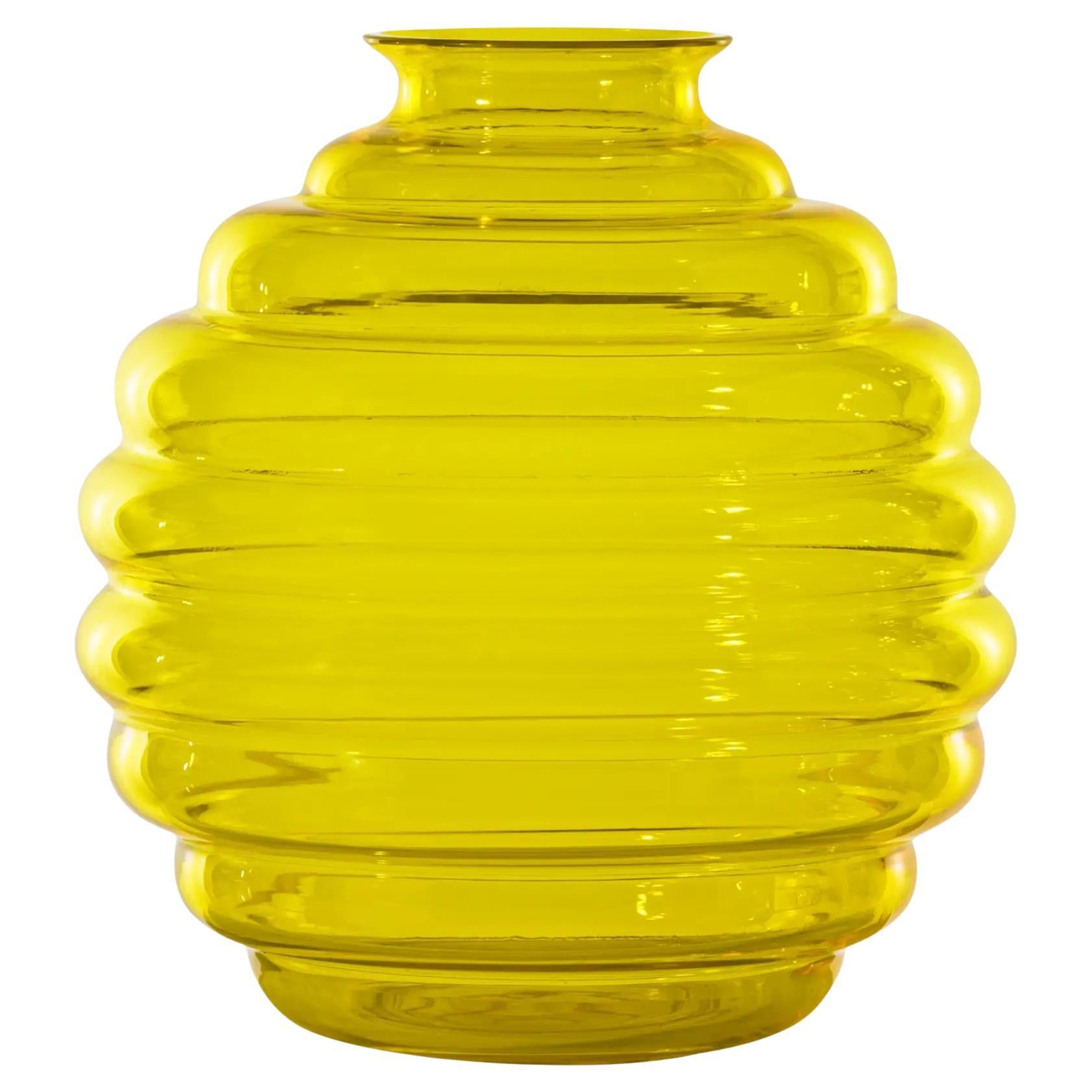 Venini Deco 707.10 Große Ginkgo Biloba Glasvase - Napoleone Martinuzzi Damiani